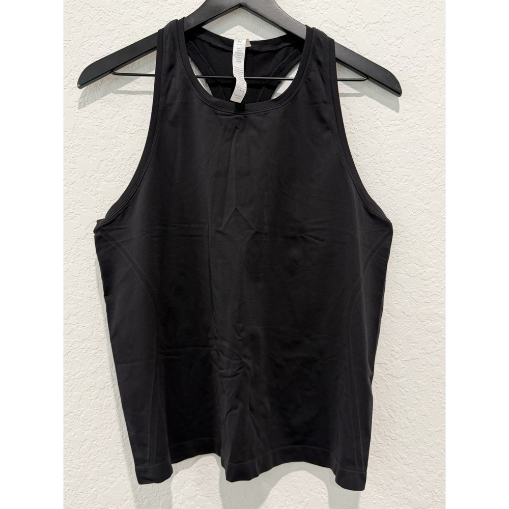 CRZ YOGA Women's Black Racerback Round Neck Polyamide Stretch Yoga Tank XL